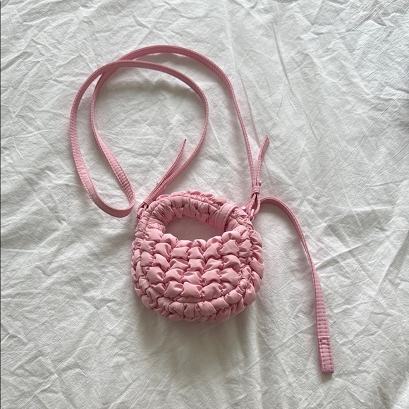 COS - RARE Pink Nano Quilted Crossbody Bag - Picture 1 of 2